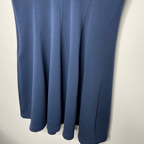 Lane Bryant Navy Blue Quilted Texture Midi Dress 22 - Picture 8 of 8
